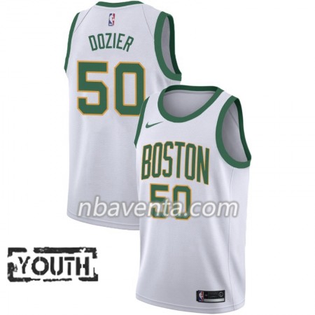Camiseta Niños Boston Celtics P.J. Dozier 50 2018-19 Nike City Edition Blanco Swingman